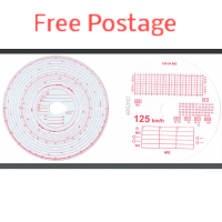 Analogue Tachograph Charts 125km VDO Kienzle MotoMeter Jaeger Veeder-Root Compatible