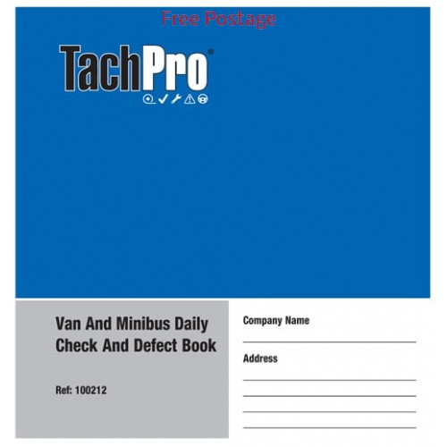 Minibus Van Daily Check Book Defect Book Report Sheet