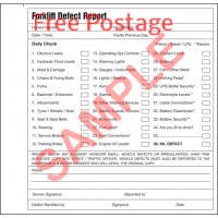 ForkLift Truck FLT Daily Check Book Pre Use Report Sheet 