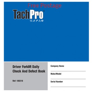 ForkLift Truck FLT Daily Check Book Pre Use Report Sheet 