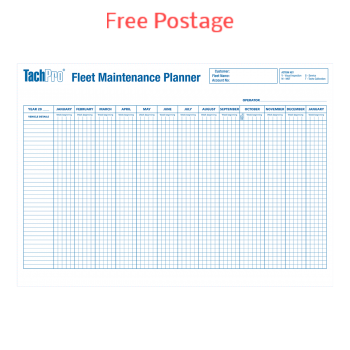 Vehicle Maintenance Wall Chart Size A1