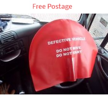 VOR Steering Wheel Cover For Defective Vehicle HGV LGV Truck Lorry PSV PCV Bus Minibus Coach Van Car